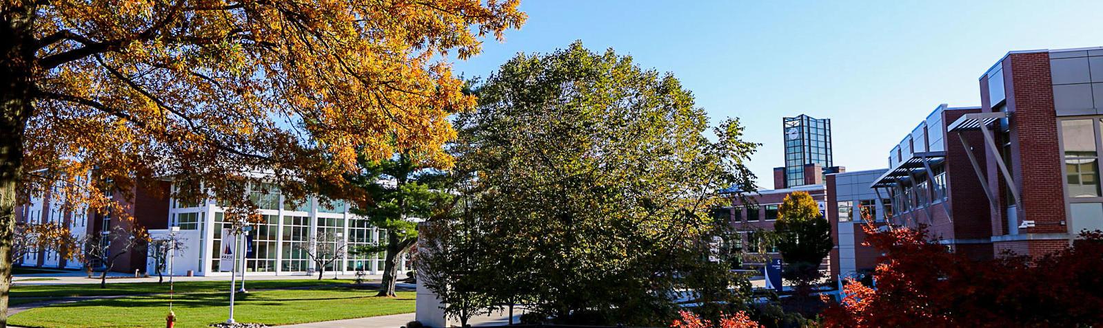 Ocean County College campus in the fall